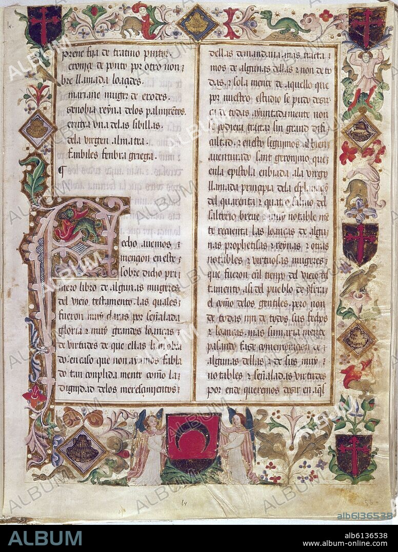 ALVARO DE LUNA. LIBRO DE LAS CLARAS Y VIRTUOSAS MUJERES - 1446 - MS 207-1701.