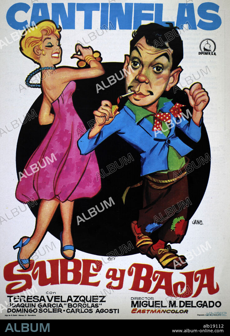 Poster de SUBE Y BAJA, 1959, dirigida por MIGUEL M. DELGADO.