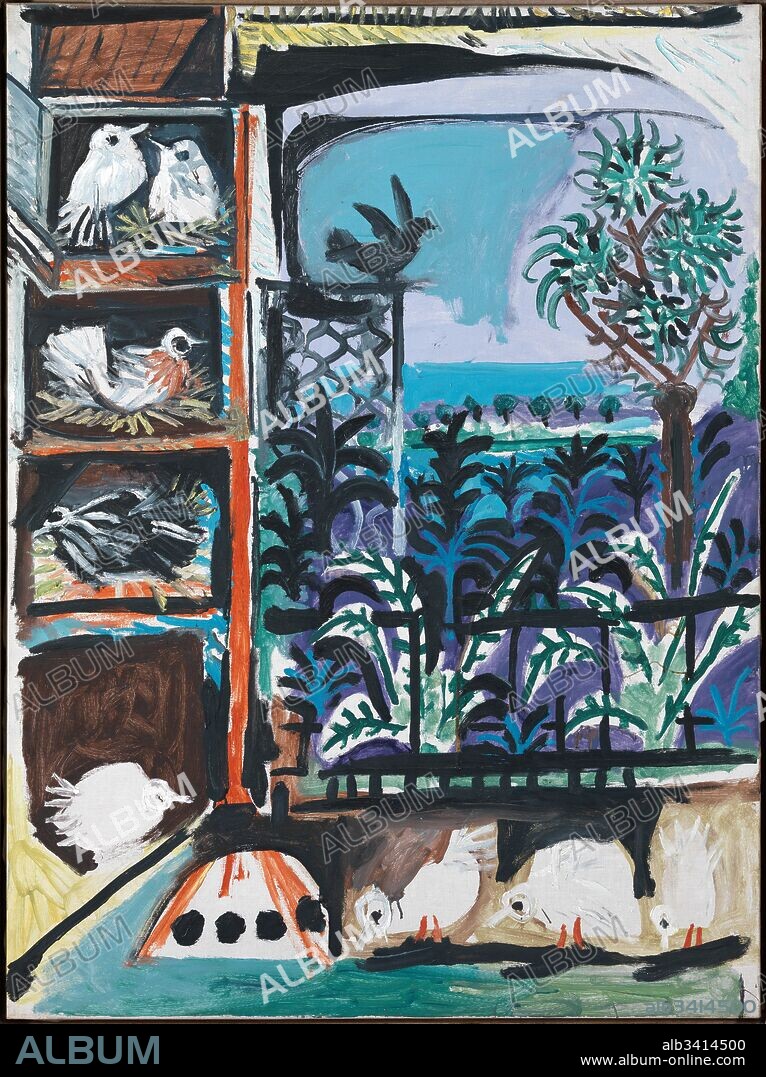 Pablo Picasso / "Los pichones", 1957, Oil on canvas, 129 x 97 cm, MPB 70,455.