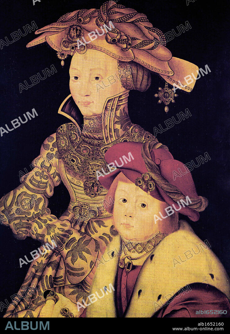 Joanna (1479 - l 1555) Queen regnant of Castile and Queen regnant of Aragon, (Spain). She has been nicknamed Joanna the Mad (Spanish: 'Juana la Loca',). Joanna was the last monarch of the Iberian House of Trastámara, and her marriage to Philip of Burgundy (Philip the Handsome) initiated the Habsburg Dynasty rule in Spain.