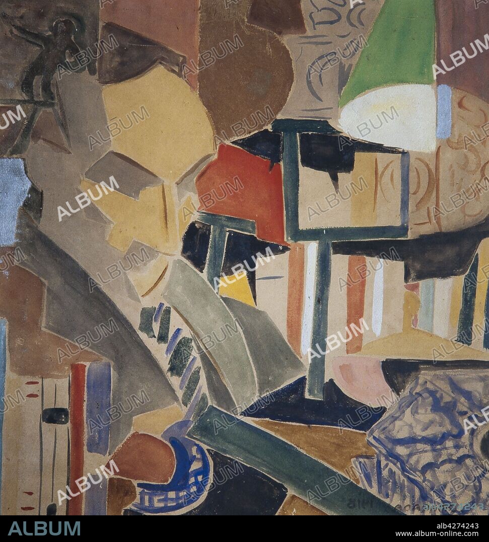 Rafael Barradas / 'Retrato de Joan Salvat-Papasseit', 1918.