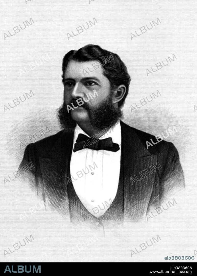 Simon Newcomb (March 12, 1835 - July 11, 1909) was a Canadian-American polymath. He made important contributions to astronomy, mathematics, economics and statistics. In 1861 he became professor of mathematics and astronomer at the US Naval Observatory and set to work on the measurement of the position of the planets as an aid to navigation. In 1877 he became director of the Nautical Almanac Office where he embarked on a program of recalculation of all the major astronomical constants. It was soon after that he met a young naval officer and physicist Albert Abraham Michelson who was also planning such a measurement. Michelson published his first measurement in 1880, Newcomb's measurement was substantially different. In 1883, Michelson revised his measurement to a value closer to Newcomb's. He spoke French, German, Italian and Swedish; was an active mountaineer; widely read; and authored a number of popular science books. He died in 1909, at the age of 74, from bladder cancer and was buried with military honors in Arlington National Cemetery.