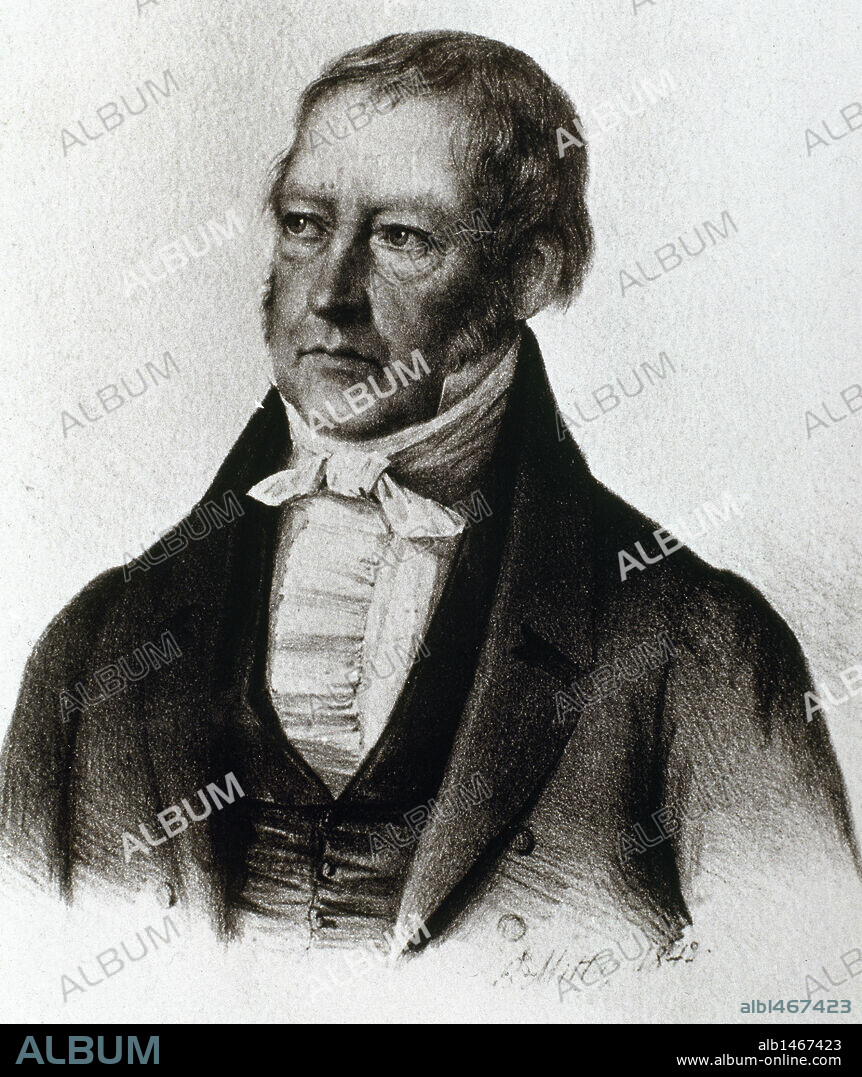 Georg Wilhelm Friedrich Hegel (1770-1831). German philosopher. Engraving.