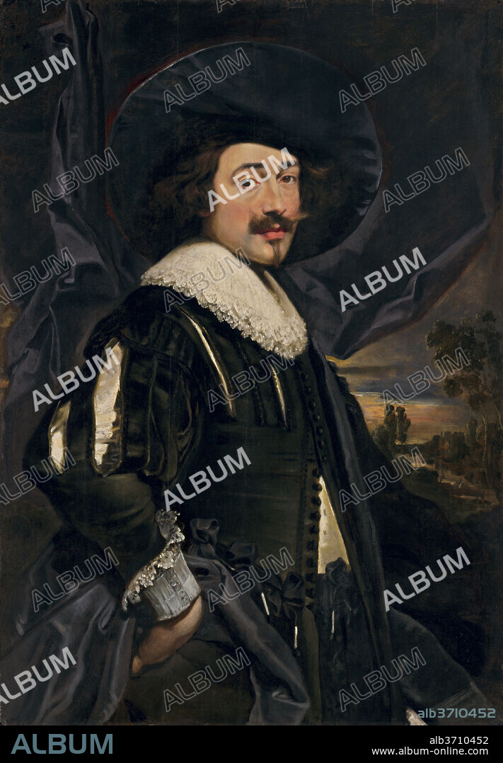 FLEMISH 17TH CENTURY (POSSIBLY JAN COSSIERS). Portrait of a Man in a Wide-Brimmed Hat. Dated: early 1630s. Dimensions: overall: 105.5 x 73.5 cm (41 9/16 x 28 15/16 in.)  framed: 132.1 x 101 cm (52 x 39 3/4 in.). Medium: oil on panel.