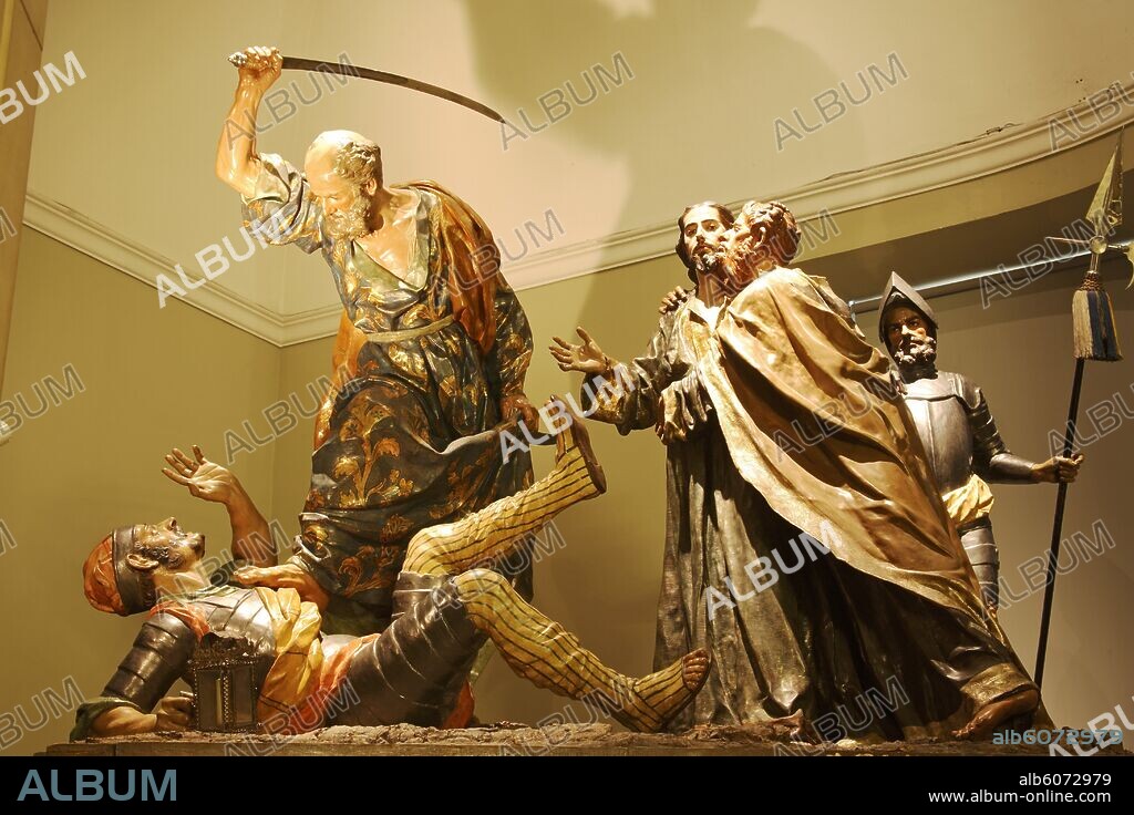 Murcia (capital); Iglesia de Jesús que alberga los pasos de Semana Santa del escultor Francisco Salzillo; "El prendimiento".
