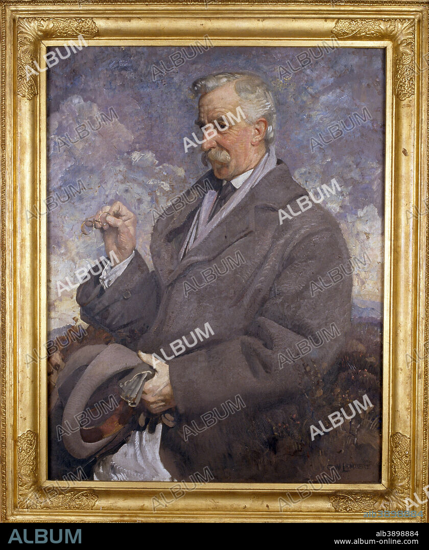 MR GEORGE WASHINGTON THOMAS LAMBERT. Sir Walter Baldwin Spencer. Date/Period: 1917 - 1921. Image. Painting; Oil on Canvas Painting; Oil on Canvas. Height: 912 mm (35.90 in); Width: 714 mm (28.11 in).