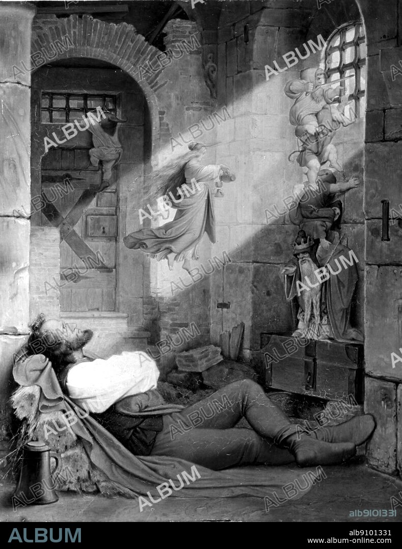 Moritz Von Schwind. The Prisoners's Dream, about.