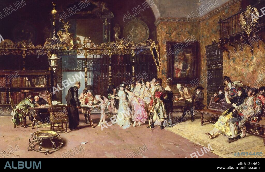 MARIANO FORTUNY. LA VICARIA - 1870 - O/T - 60x93.