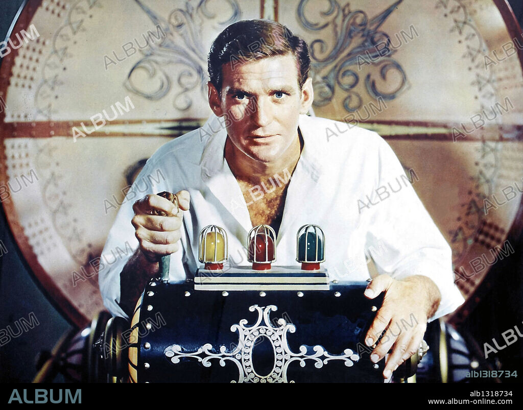 ROD TAYLOR in THE TIME MACHINE, 1960, directed by GEORGE PAL. Copyright M.G.M.