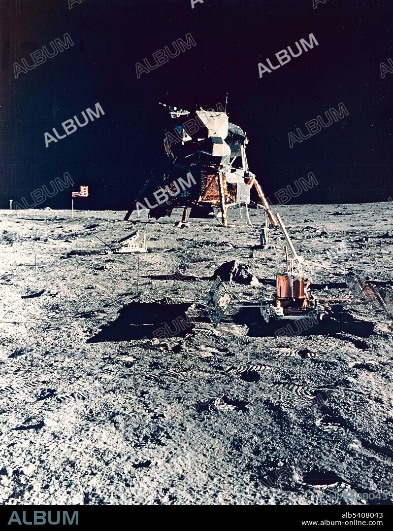 Tranquility Base is the site on the Moon where, in 1969, humans landed and walked on another celestial body for the first time. On July 20, 1969, Apollo 11 crewmembers Neil Armstrong and Buzz Aldrin landed their Apollo Lunar Module Eagle at approximately 20:17:40 UTC. Six hours later, the two astronauts exited the spacecraft and spent 2 hours 31 minutes on the lunar surface, examining and photographing it, setting up some scientific experiment packages, and collecting 47.5 pounds (21.5 kg) of dirt and rock samples for return to Earth. They lifted off the surface on July 21 at 17:54 UTC. Tranquility Base has remained unvisited since then.