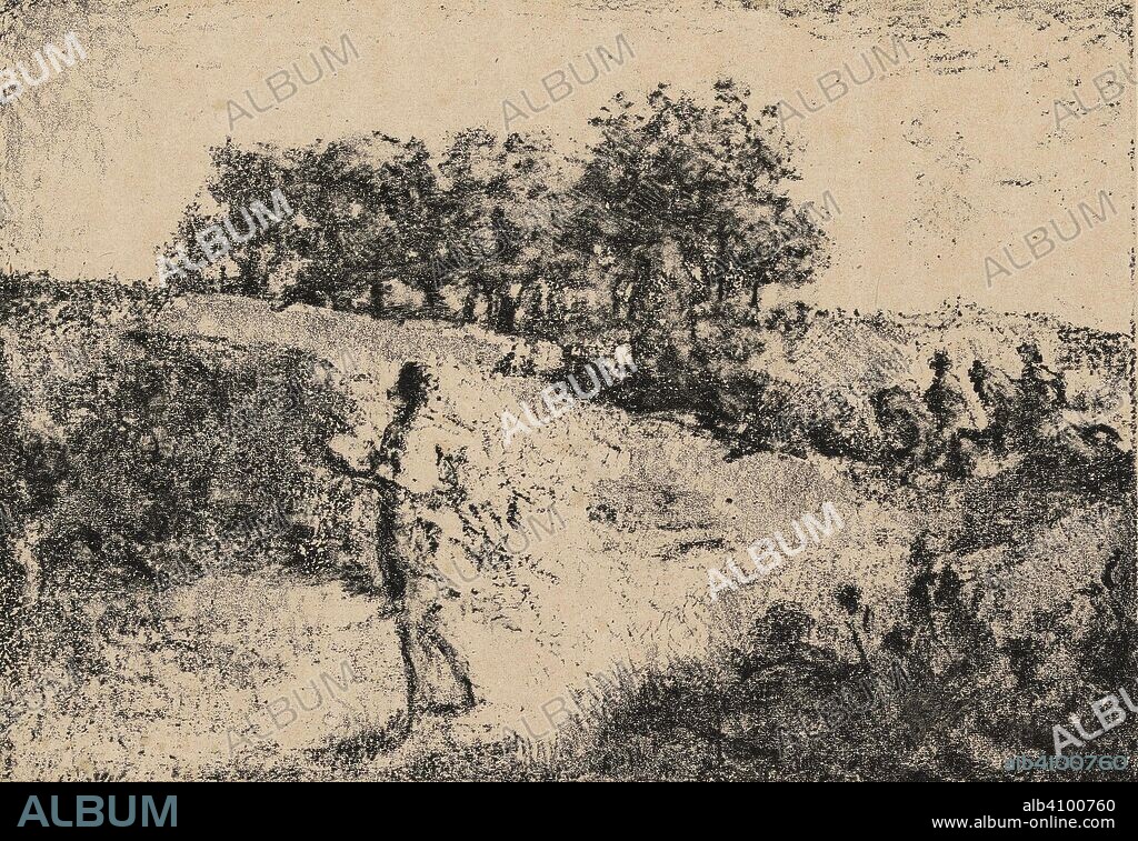KER-XAVIER ROUSSEL. One of the Daughters of Leucippe, Pursued by Two Horsemen (Une des filles de Leucippe suivie par deux cavaliers). Dimensions: 19.9 cm x 27.7 cm, 11.9 cm x 17.1 cm.