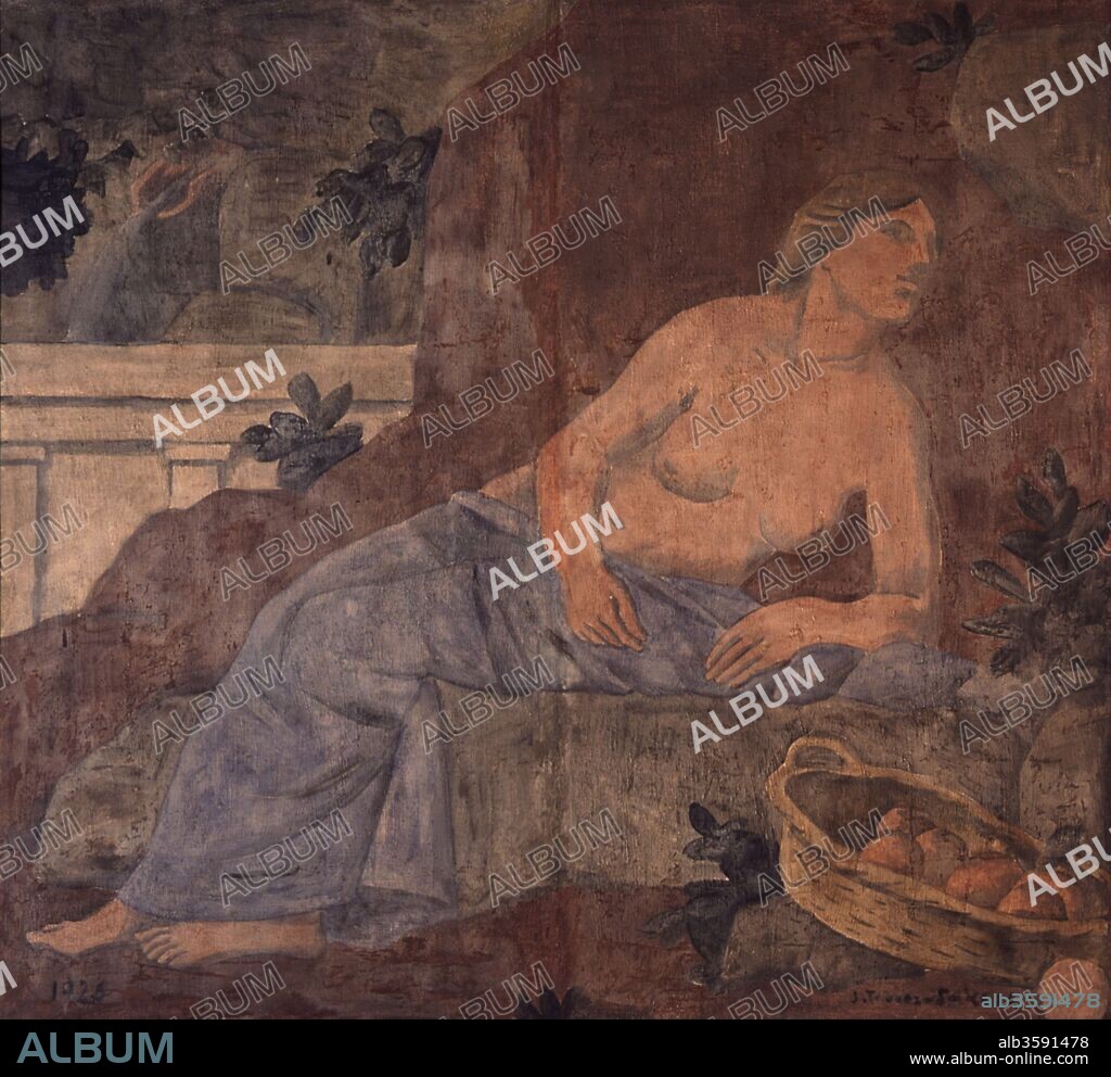 JOAQUIN TORRES-GARCIA. Joaquín Torres García / Frescos del Salón de Sant Jordi. Palau de la Generalitat de Barcelona, 1913-1914.