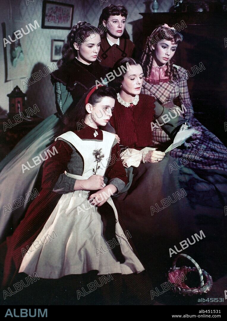 ELIZABETH TAYLOR, JUNE ALLYSON and MARGARET O'BRIEN in LITTLE WOMEN, 1949, directed by MERVYN LEROY. Copyright M.G.M.