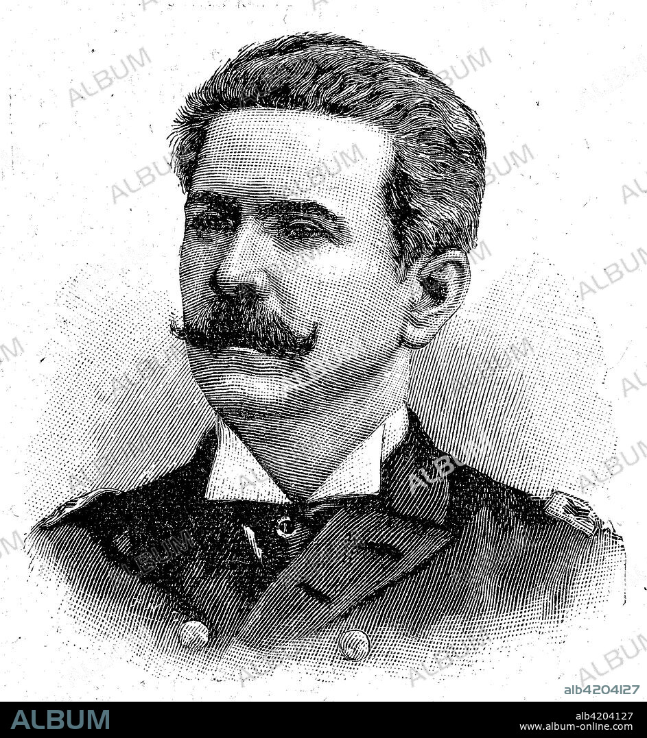 Almirante Custadio Josa de Melo, 9 June 1840 in Salvador - 15 March 1902 in Rio de Janeiro, was a Brazilian naval officer and politician, he led the Brazilian fleet in two naval revolts in 1891 and 1893-4., historical image or illustration, published 1890, digital improved.