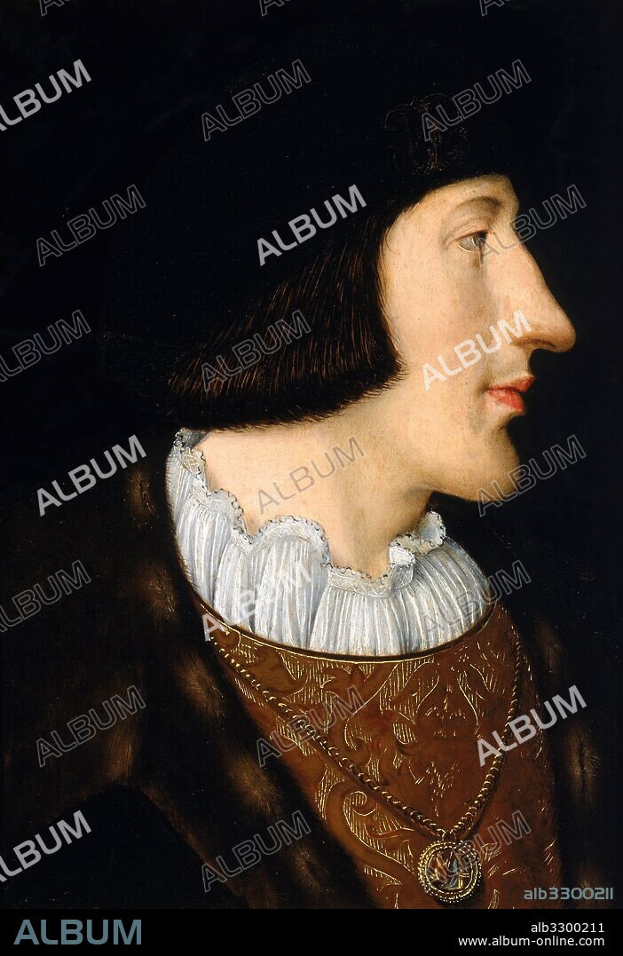 JEAN CLOUET. Retrato  de Carlos III de Saboya (1504-53), Carlos El Bueno, Duke de Saboya y Príncipe de Piedmont(1486-1553).