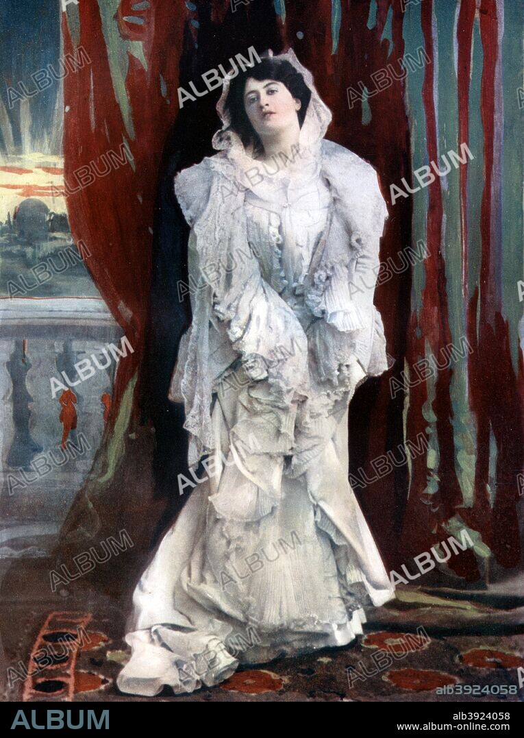 Constance Collier in Ben Hur, c1902. British film actress and acting coach Constance Collier (1878-1955) in the role of the temptress, Iras. At the time, Collier was also starring as Calypso in Ulysses at His Majesty's Theatre down the road. She had to run between the theatres and perform lightning costume changes.