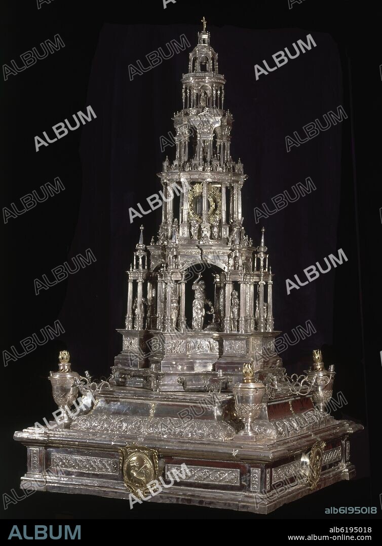 JUAN DE ARFE (1535-1603). CUSTODIA PLATA S XVI.