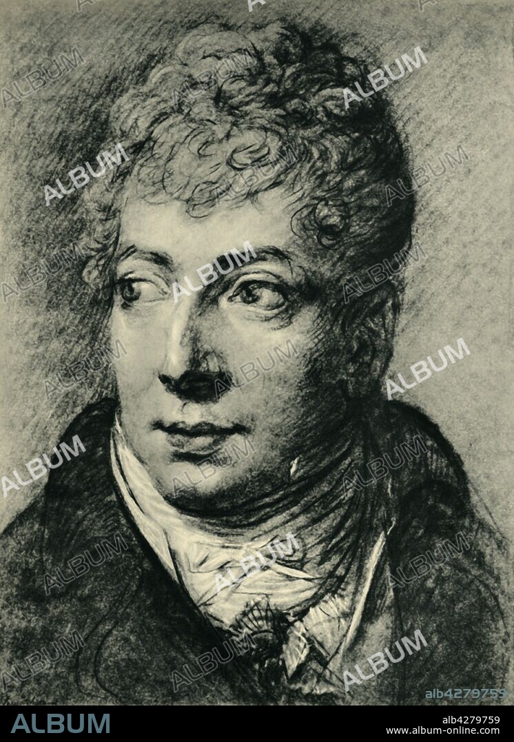 ANTON GRAFF. Klemens Wenzel, Prince von Metternich, early 19th century, (1943). Portrait of Austrian diplomat and statesman Klemens Wenzel Nepomuk Lothar, Prince von Metternich-Winneburg zu Beilstein (1773-1859). Metternich was one of the most important diplomats of his era, serving as the Austrian Empire's Foreign Minister from 1809 and Chancellor from 1821 until the liberal revolutions of 1848 forced his resignation. Drawing in the Kupferstichkabinett, Dresden, Germany. From "Europäische Handzeichnungen", (Five Hundred Years of European Drawings), by Bernhard Degenhart. [Atlantis-Verlag Berlin, Zürich, 1943].