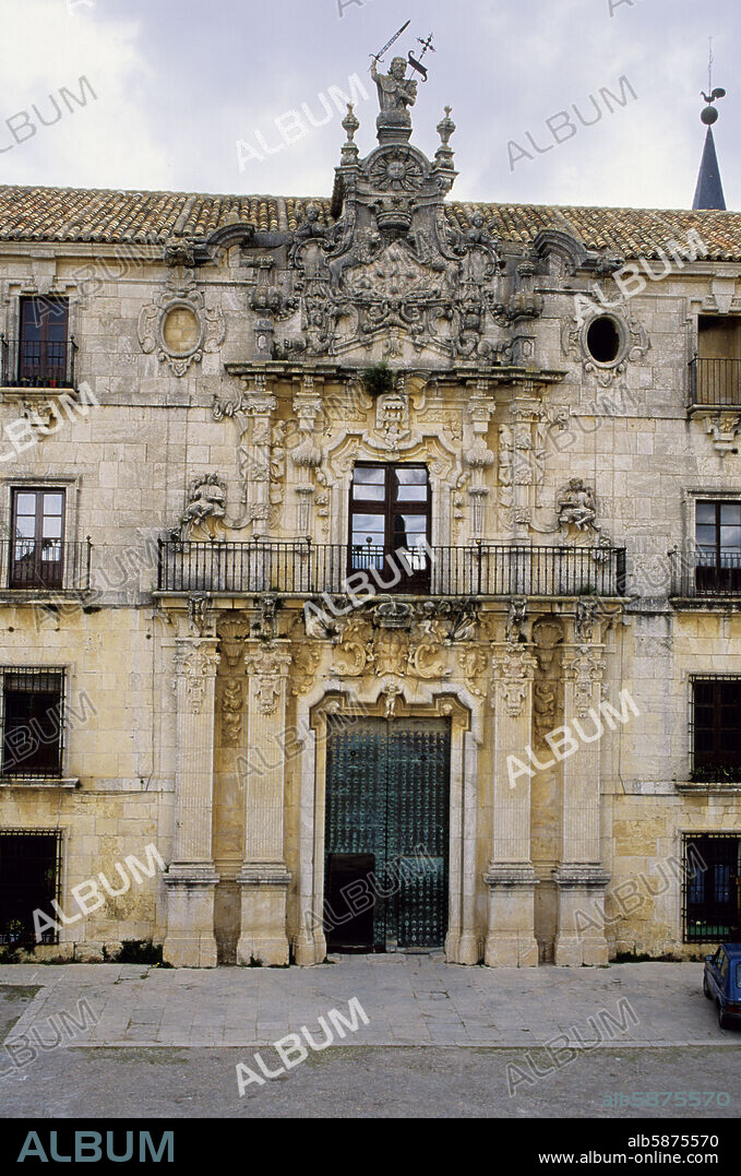 Uclés monastery; "plateresca" renaissance façade.