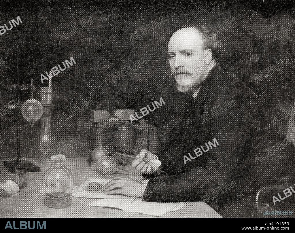 Sir James Dewar, 1842 - 1923. Scottish chemist and physicist, inventor of the vacuum flask.  From Masterpieces of Orchardson, published 1913.