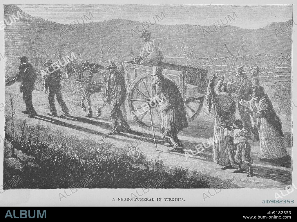 A Negro funeral in Virginia, 1882.