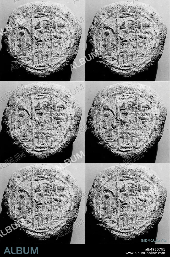 Funerary Cone of the Guardian Nebwer, New Kingdom, Dynasty 18, ca. 15501295 B.C., From Egypt, Upper Egypt, Thebes, Pottery, Preserved L. 3.5 cm (1 3/8 in.); Diam. 7.5 (2 15/16 in.).