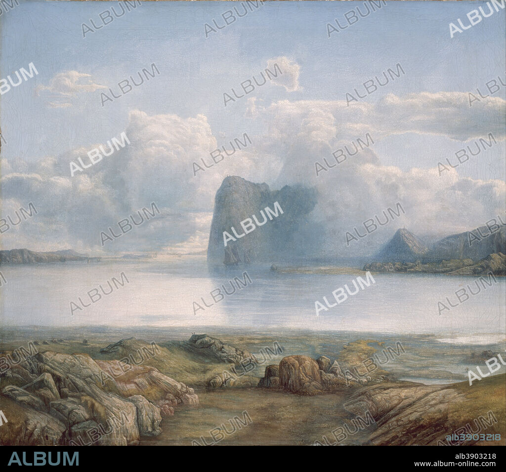 LARS HERTERVIG. Island Borgøya. Date/Period: 1867. Painting. Olje på lerret. Width: 69.5 cm. Height: 61.5 cm.