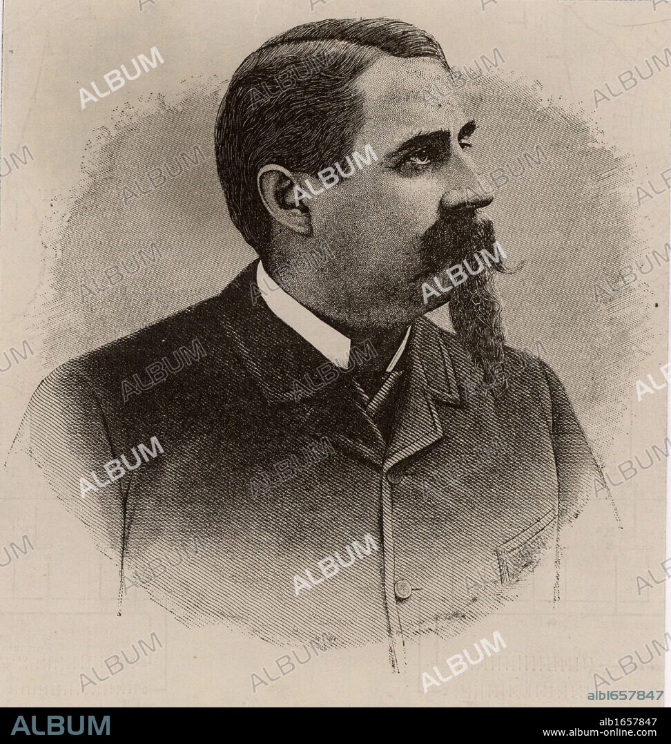 Charles Francis Brush (1849-1929) American inventor, entrepreneur and philanthropist, born at Euclid Township, Ohio. Inventor of the Brush dynamo. Engraving from "Scientific American" (New York, 4 October 1884). (Photo by: Universal History Archive/UIG via Getty Images).