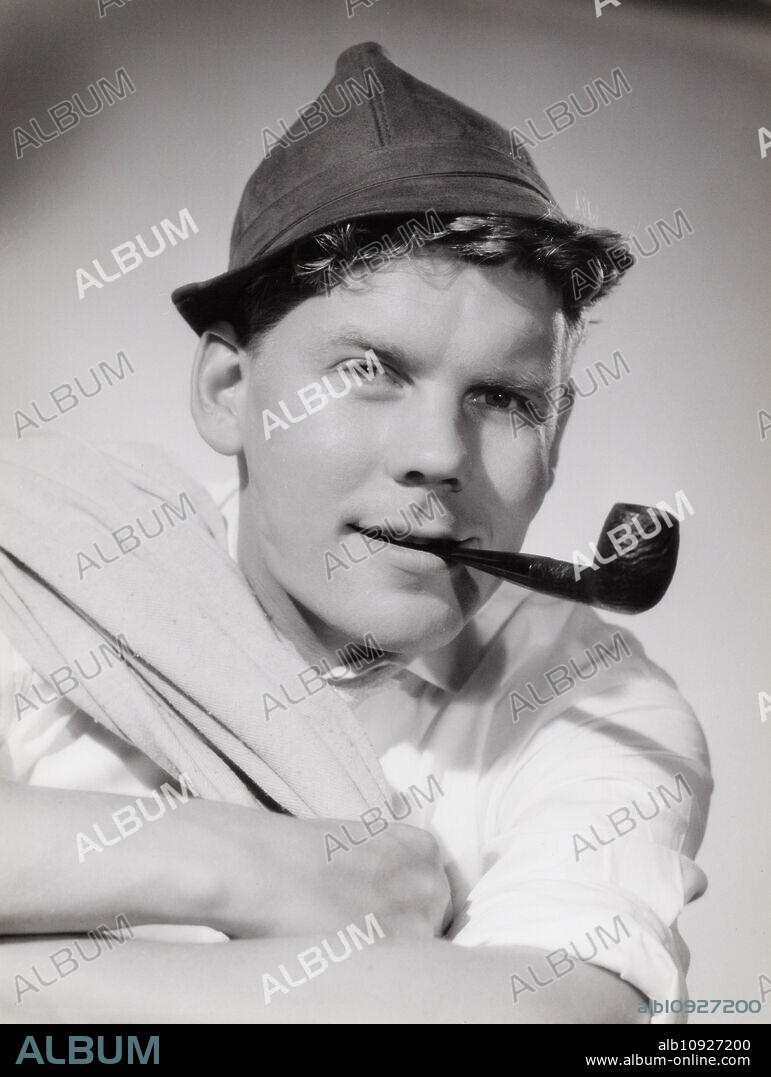 German stage and movie actor and dubbing actor Harald Dietl, Germany around 1960.