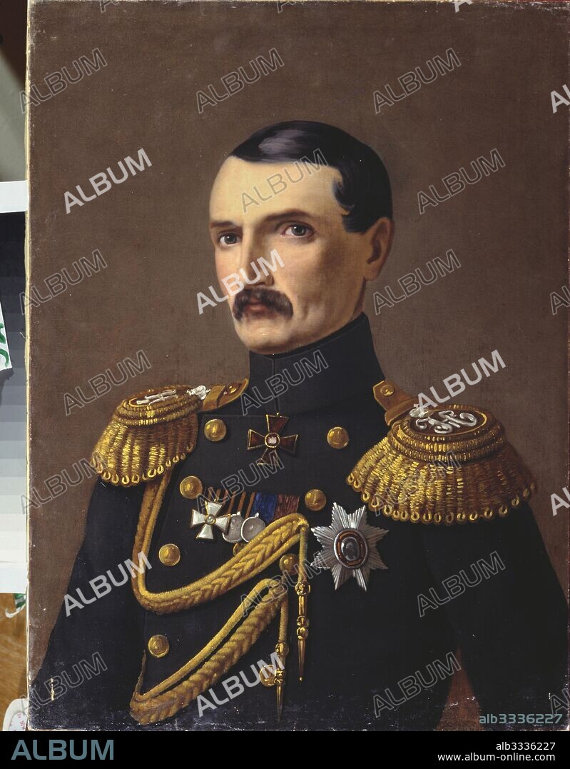 ALEXANDER FYODOROVICH PERSHAKOV. Portrait of the Vice Admiral Vladimir A. Kornilov (1806-1854).