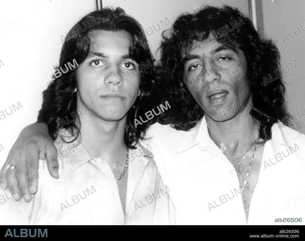 Farruquito y su padre el Moreno (Juan Fernández Flores). Festival de "La Mina", Barcelona.2000.