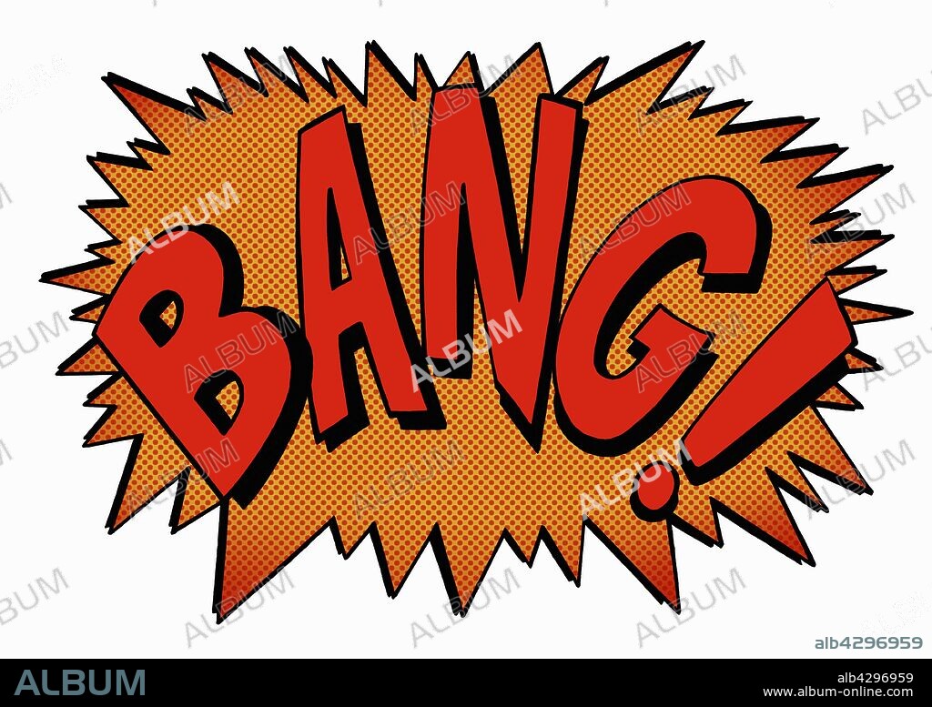 Bang! comic book text sound effect.