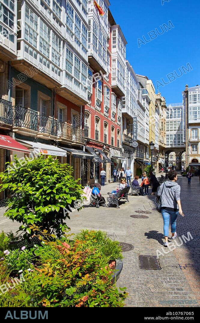 Calle Riego de Agua, A Coruña, Galicia, Spain.