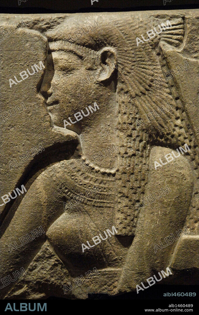 ARTE EGIPCIO. Relieves del templo de Ptolomeo I Soter (367-283 a. C.) en Sharuna. Museo de Bellas Artes. Budapest. Hungría.