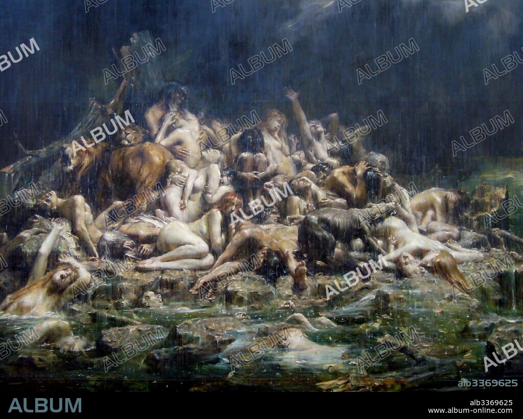 LéON-FRANçOIS COMERRE. The Deluge.