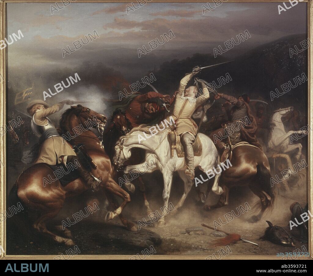 CARL WAHLBOM. King Gustav II Adolf of Sweden (1594-1632) at Stuhm.