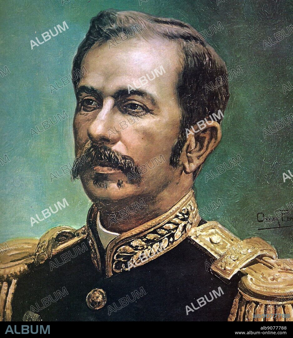 2nd President and 1st Vice President of Brazil Floriano Peixoto 1891.