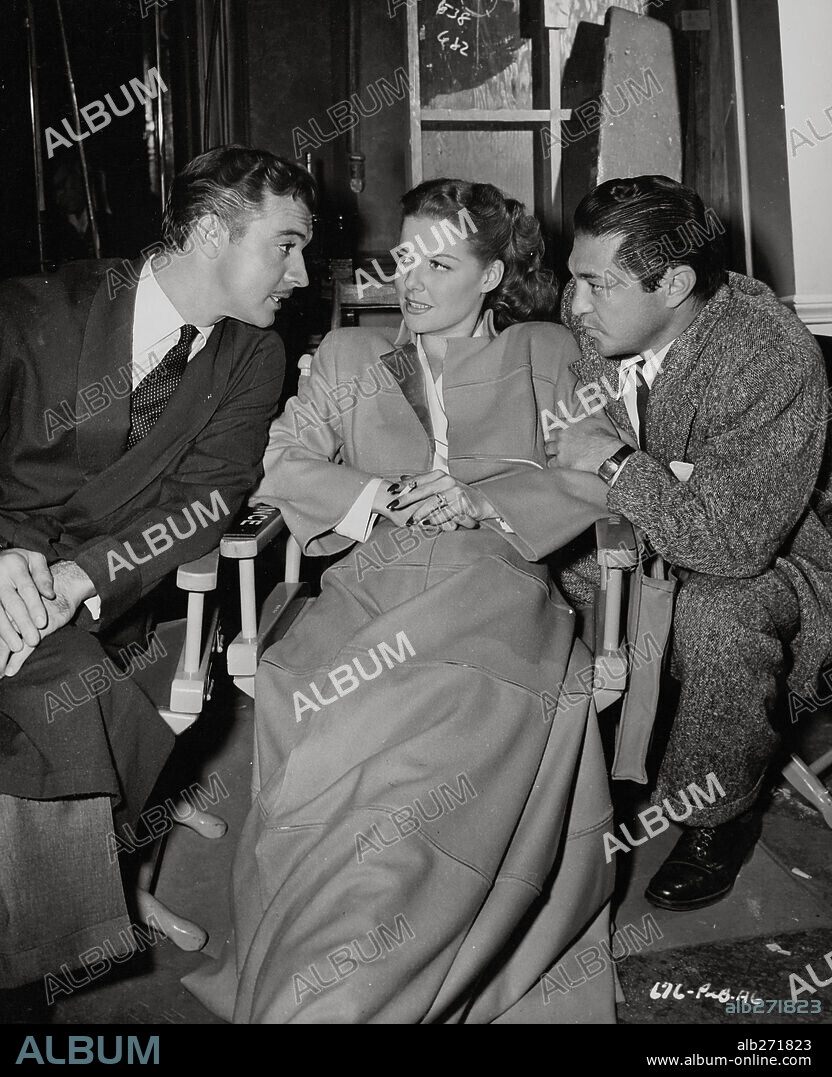 ANN SHERIDAN, VINCENT SHERMAN and ZACHARY SCOTT in THE UNFAITHFUL, 1947, directed by VINCENT SHERMAN. Copyright WARNER BROTHERS.