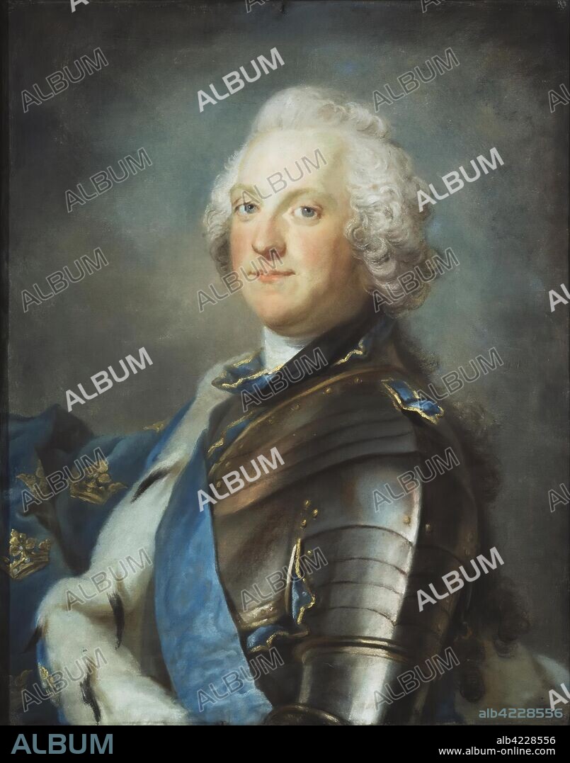 GUSTAV LUNDBERG. 'Portrait of Adolphus Frederick (1710-1771), King of Sweden'. Sweden, Between 1751 and 1786. Dimensions: 67,4x54,3 cm.