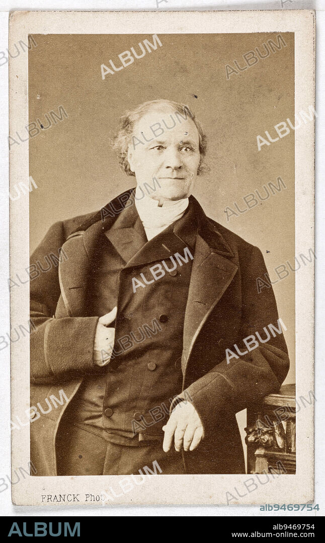 Portrait of Marie Pierre, (Pierre Alexandre Thomas Amable Marie de Saint-Georges, dit), (1797-1870), (lawyer, politician), Franck (François Gobinet de Villechole, dit), Photographer, Between 1860 and 1870, 2nd half of the 19th century, Photography, Graphic arts, Photography, Albumen paper print, Dimensions - Work: Height: 8.9 cm, Width: 5.4 cm, Dimensions: Height: 10 cm, Width: 6.1 cm.