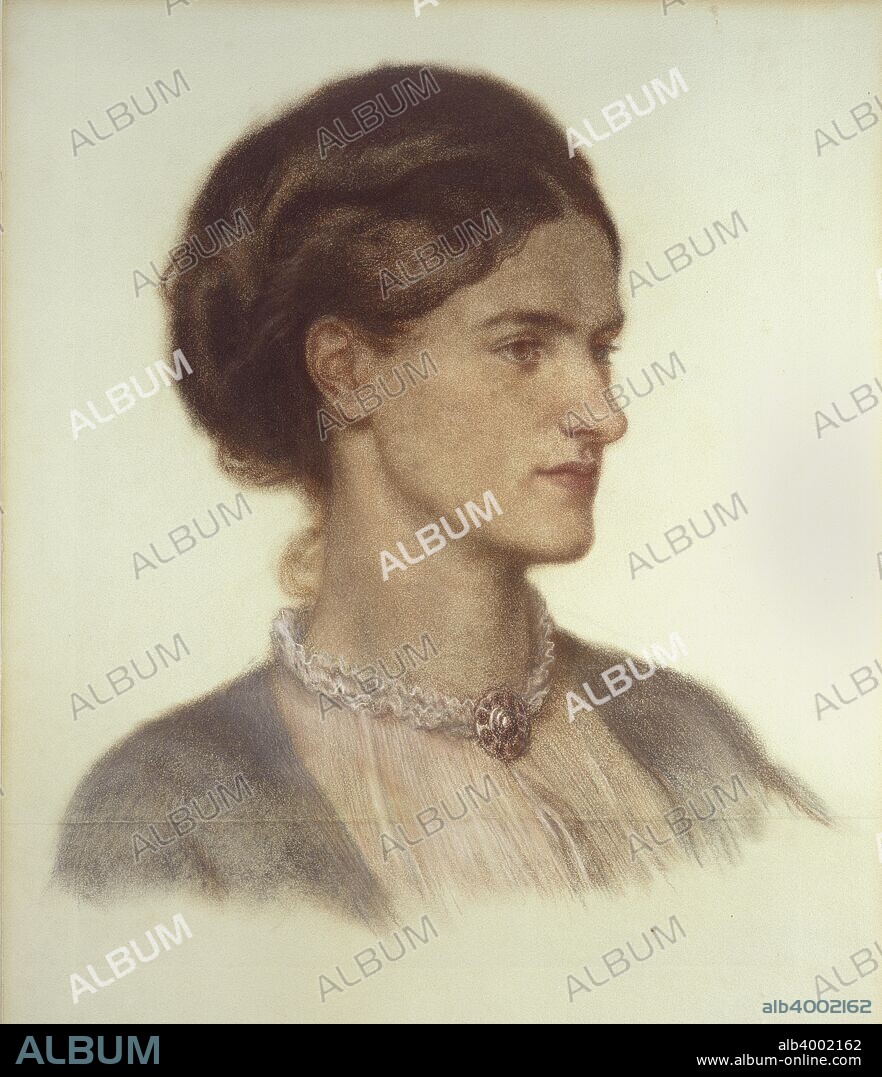 Portrait of Rosalind, Countess of Carlisle, 1870. Dimensions: height x width: sheet 63.5 x 49 cm.