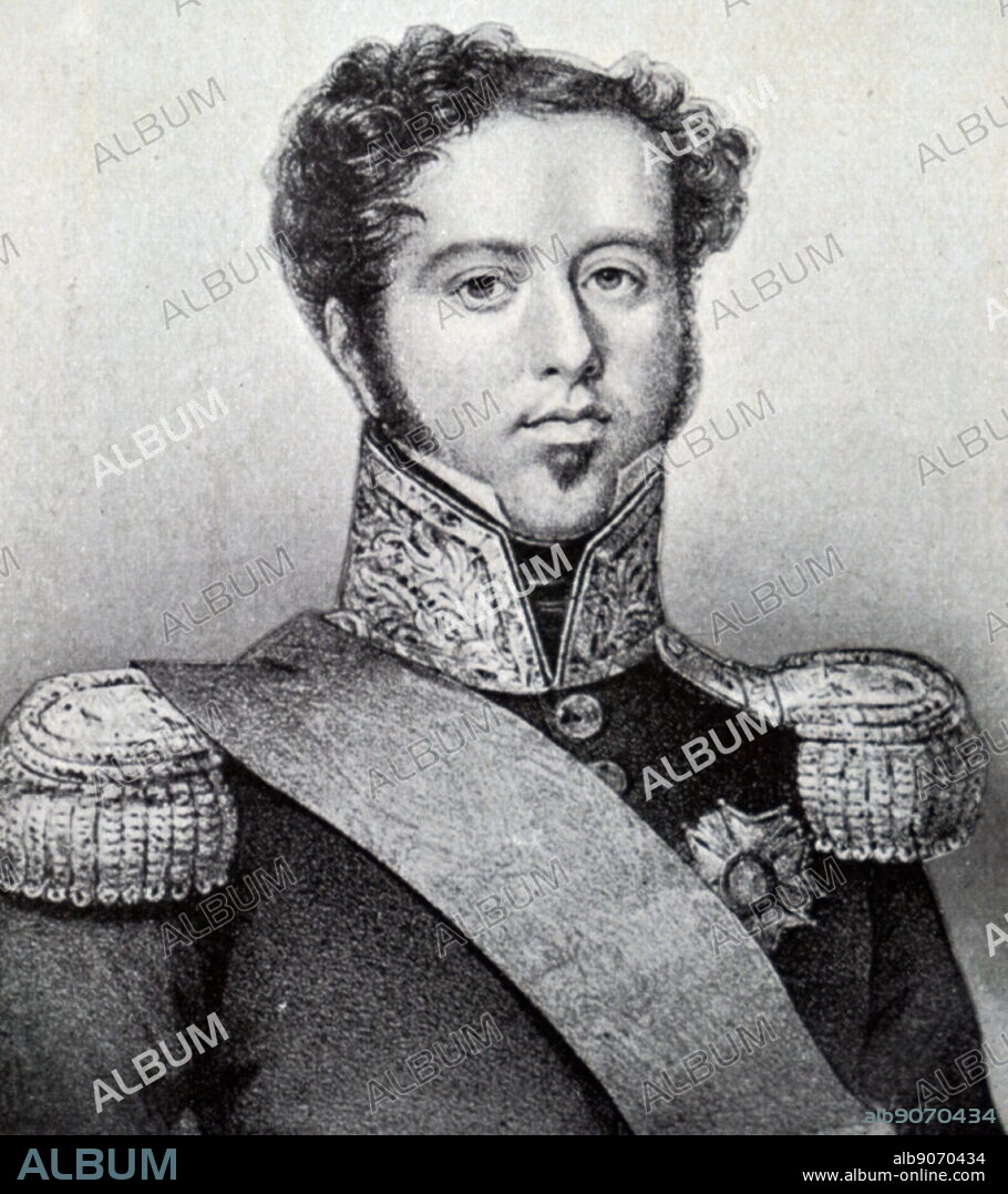 Portrait of Pedro I of Brazil (1798-1834) founder and first ruler of the Empire of Brazil and King of Portugal. Dated 19th century.