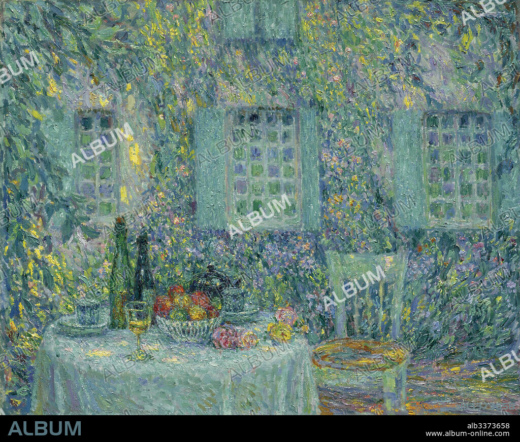 HENRI LE SIDANER. The Table. The Sun on the Leaves, Gerberoy.