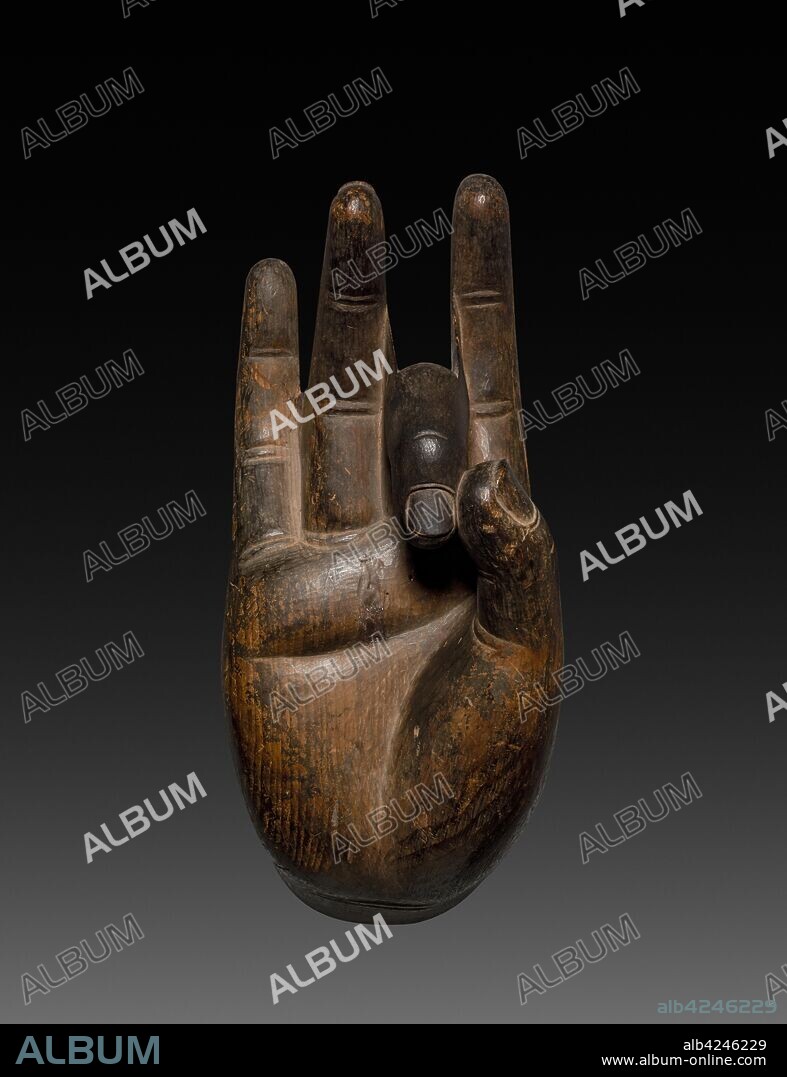 Hand of Buddha, 710-794. Japan, late Nara Period (710-794). Wood; overall: 40 cm (15 3/4 in.).