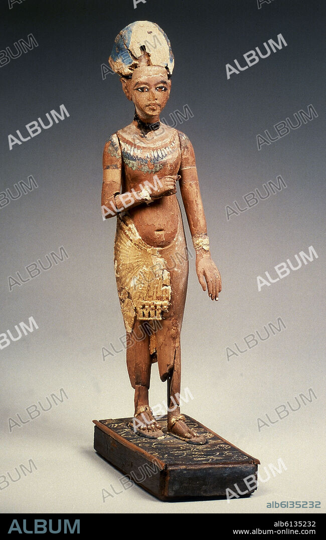 ESTATUA DE AKENATON. IMPERIO NUEVO. PERIODO EL-AMARNA.  XVIII DINASTIA HACIA 1350 A.C. ALTURA 25,5 C.