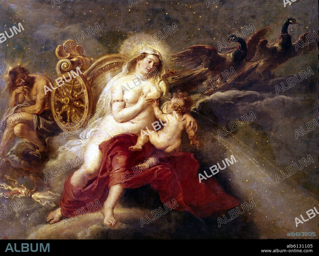 PETER PAUL RUBENS. EL NACIMIENTO DE LA VIA LACTEA - 1636-1637 - OLEO/LIENZO - 181x244 cm - BARROCO FLAMENCO.