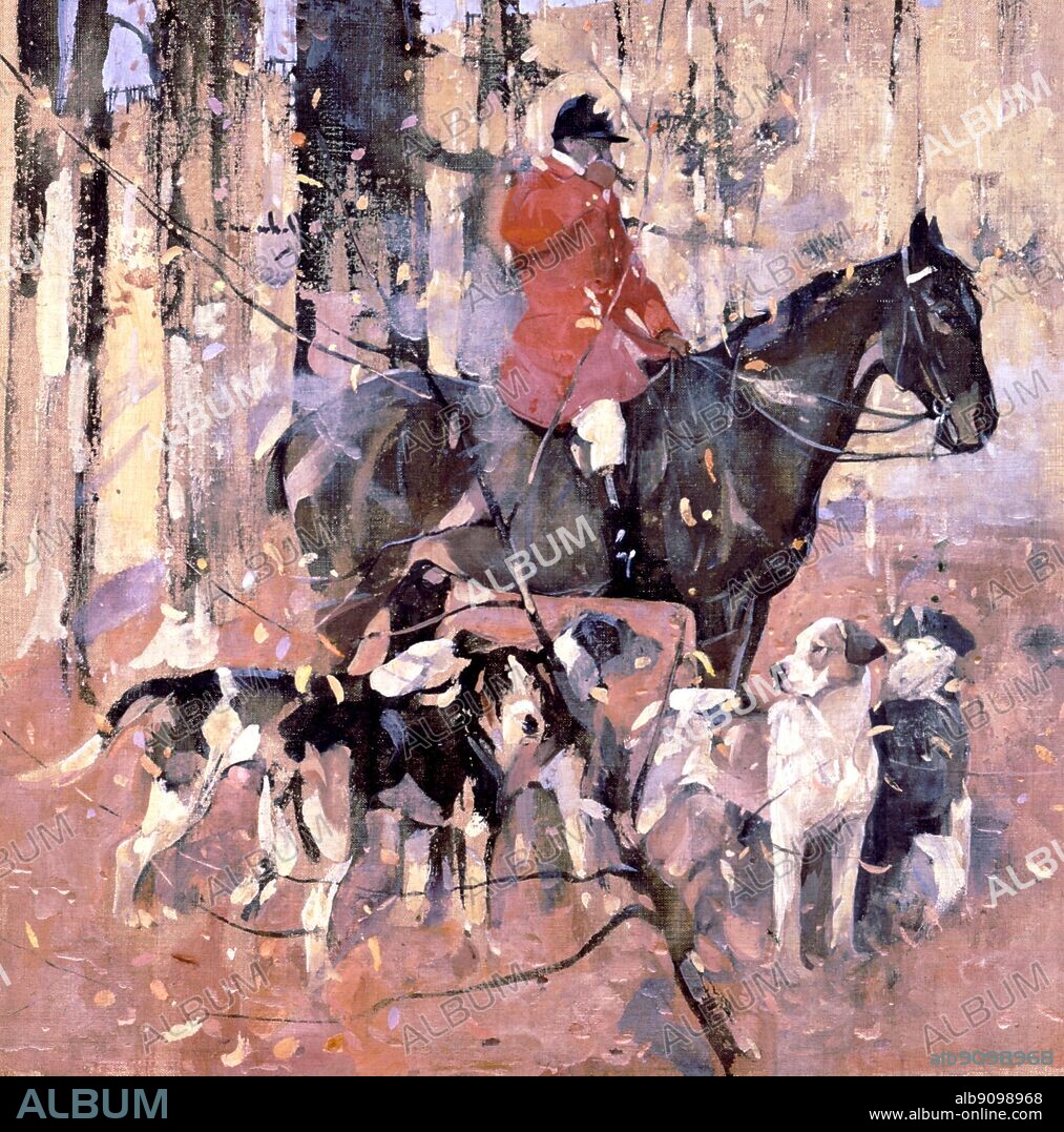 The Huntsman by Joseph Crawhall (1863-1913). History of Foxhunting by Roger Longrigg.