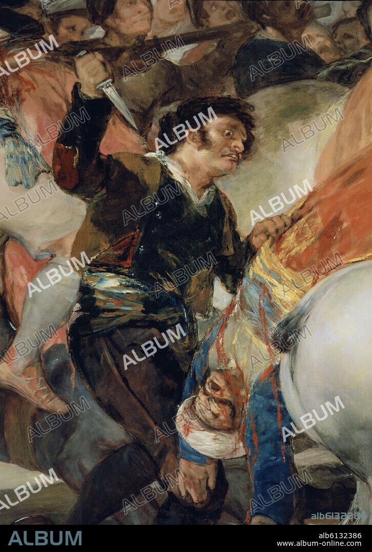 FRANCISCO DE GOYA. LA CARGA DE LOS MAMELUCOS O EL DOS DE MAYO DE 1808 EN MADRID - DETALLE - 1814 - O/L - NP 748 - CONJUNTO 4405.