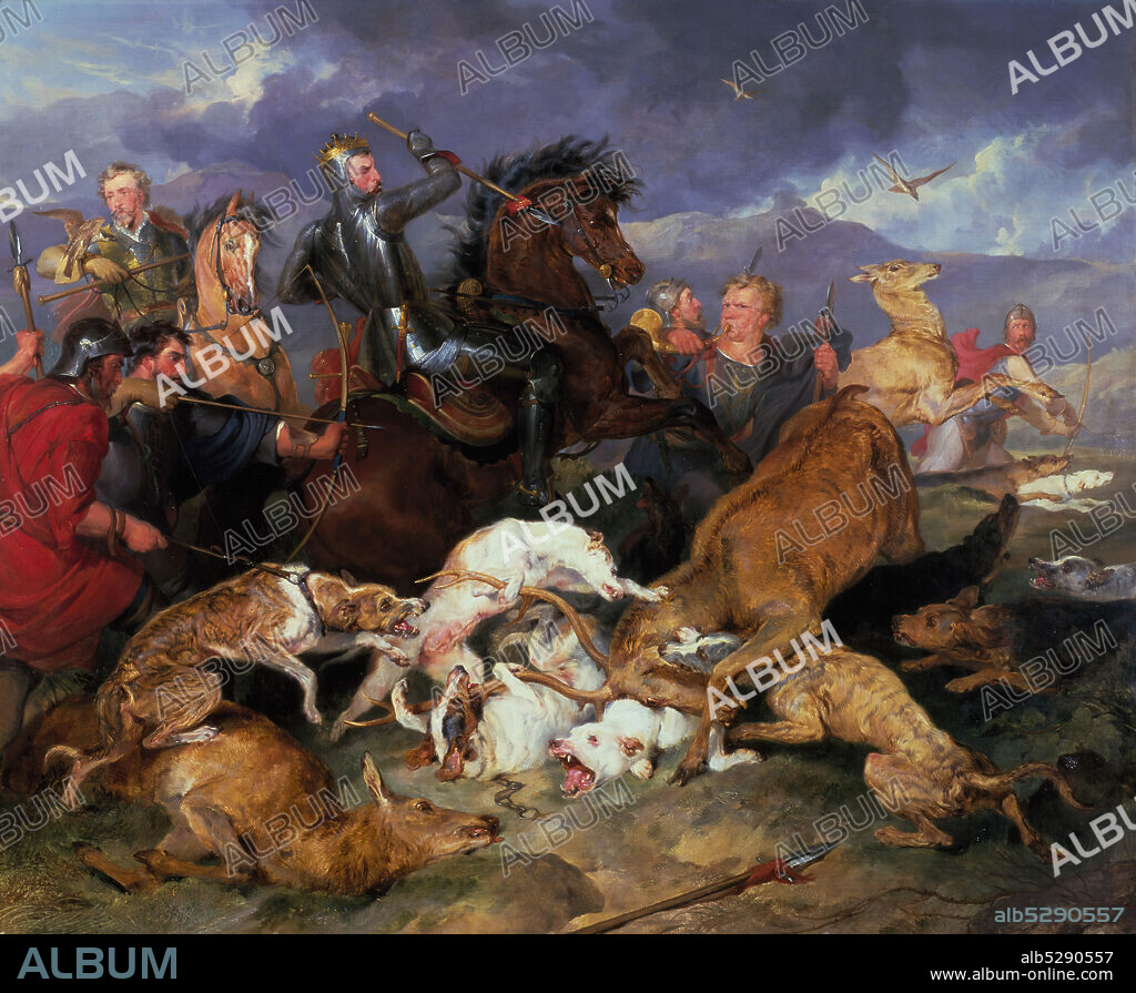 EDWIN HENRY LANDSEER. The Hunting of Chevy Chase, 1826.