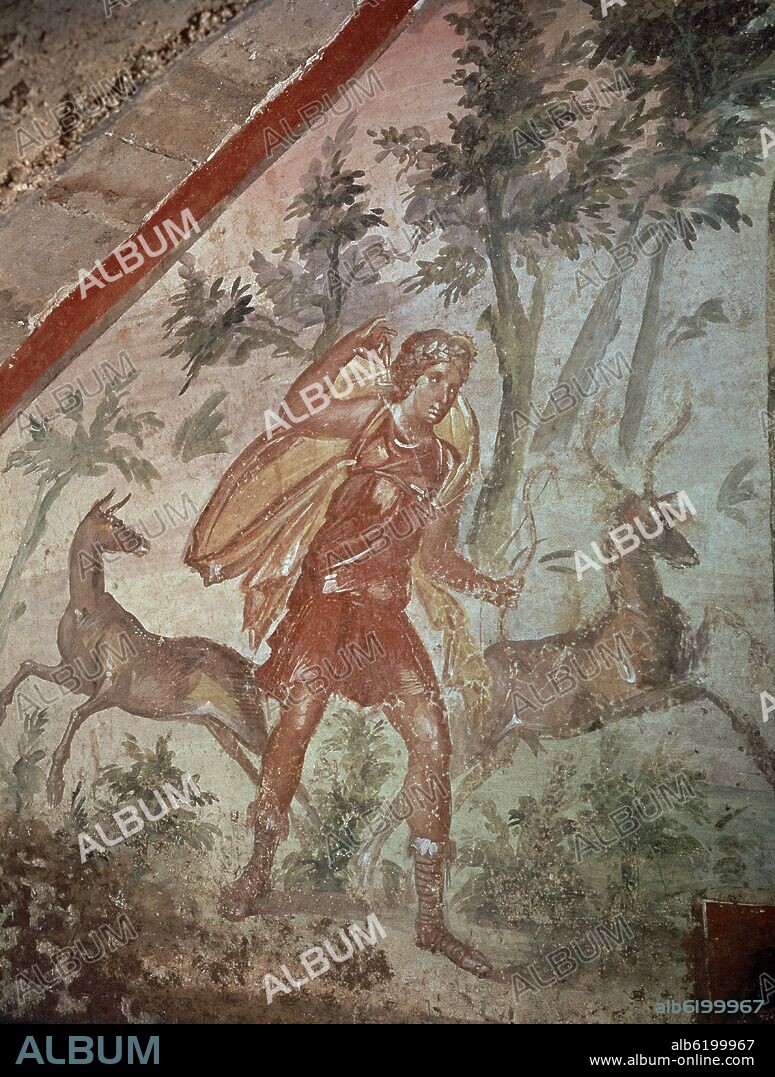 DIANA CAZADORA  PINTURA MURAL.